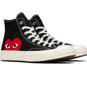 NWT CONVERSE X COMME DES GARCONS PLAY ALL STAR CHUCK '70 HI